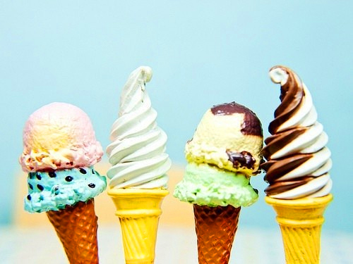 彩虹雪冰淇淋